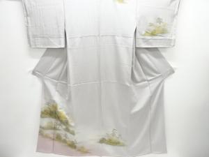 金彩寺塔風景模様訪問着